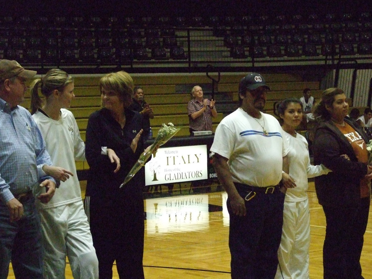 Image: Parent’s Night — Players, cheerleaders and family members were honored during Parent’s Night.