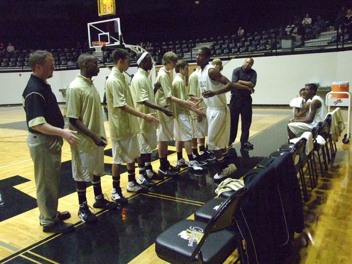 Image: John Isaac Enters — John Isaac enters the basketball ring against Dallas Gateway for the rematch of the century.