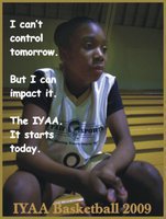 Image: The IYAA – Week 3 — Week 3 of the 2009 IYAA Basketball season is in the books. Above: Rising star Janae Robertson of Italy 24 ponders what she can do to make a difference for her squad.