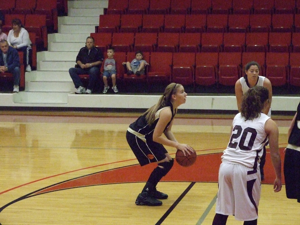 Image: Free Throws — Italy’s #5 Becca DeMoss prepares to release a free throw.