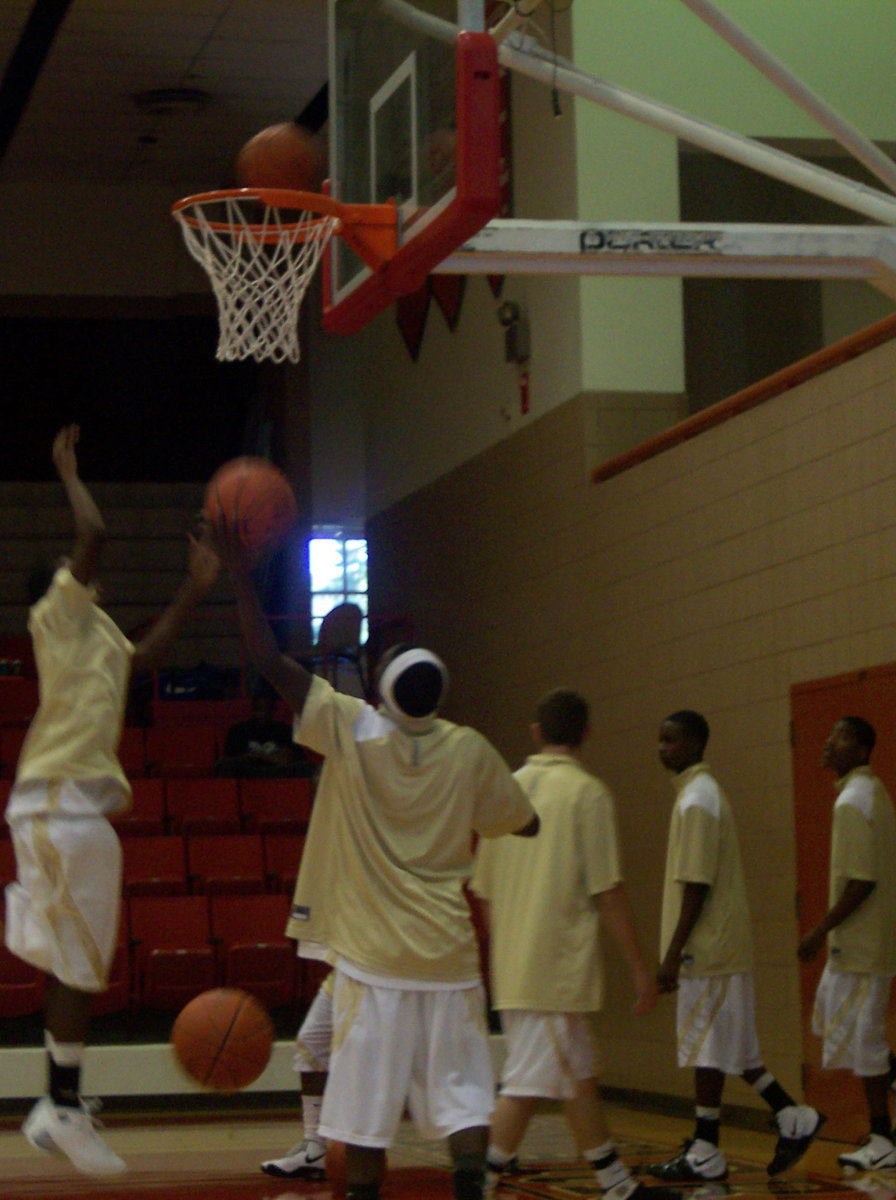 Image: Juggling 3 Games in 3 Days — The Gladiators get ready to go three games in three days in an attempt to win the 2008 Kiwanis Classic Basketball Tournament Championship.