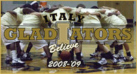 Image: Gladiators Show Unity - The 2008’09 Italy Gladiators get pumped before their games as they continue to roll over the competition. This Friday, the JV/V games will be played at Cedar Valley College in Lancaster against Dallas Gateway.