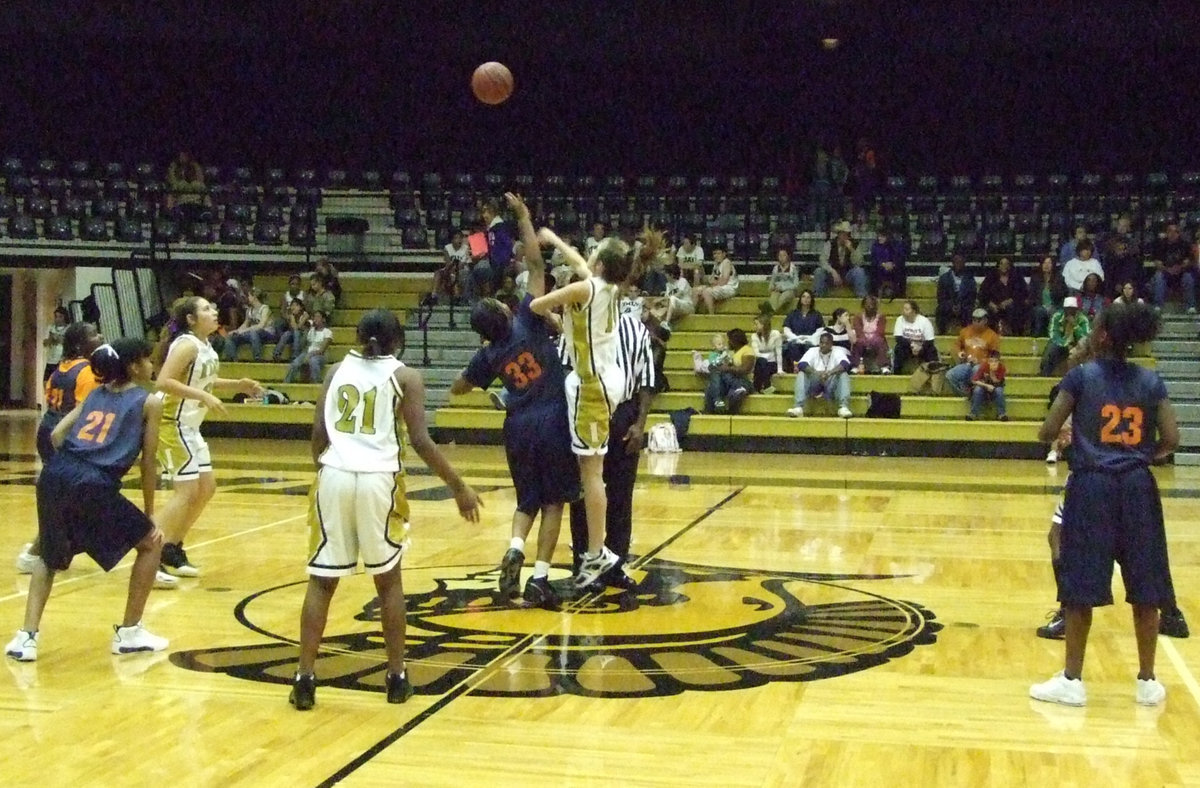 Image: Italy Junior High Plays Hampton — 8th grade Lady Gladiators played Hampton Preparatory on Monday night at the dome.