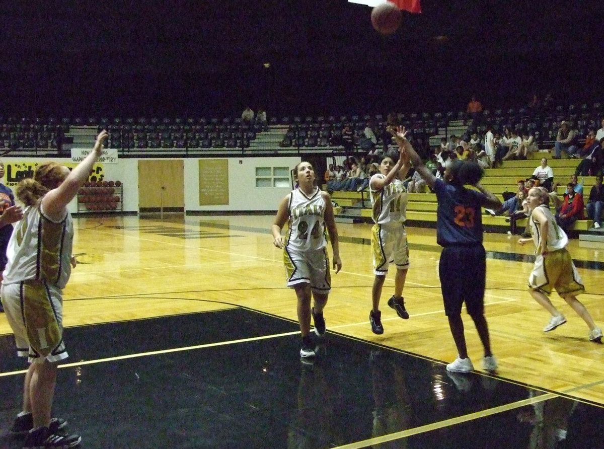 Image: She shoots! — The Gladiator offense was one to be proud of on Monday night.