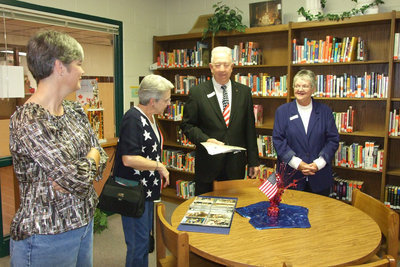 Image: Veterans Honored — Italy Veterans assembled in the library before the ceremony