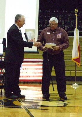 Image: Jacinto Honored — Colonel Sandy Westbrook recognized Staff Sgt. Pablo Jacinto with honors overdue