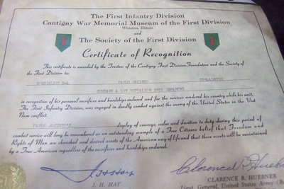 Image: Certificate of Recognition — One of the honors bestowed upon Pablo Jacinto during the ceremony