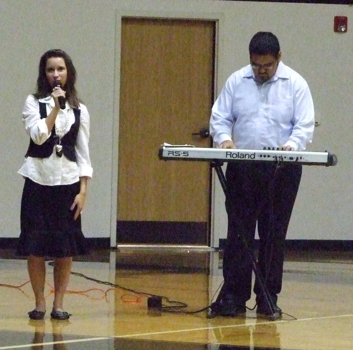 Image: Tess Clark — Senior, Tess Clark, sang “America the Beautiful”