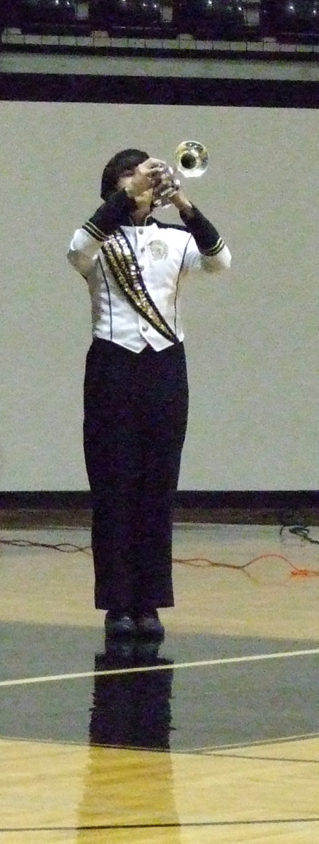 Image: Taps — Collier Jacinto played Taps for the Veterans