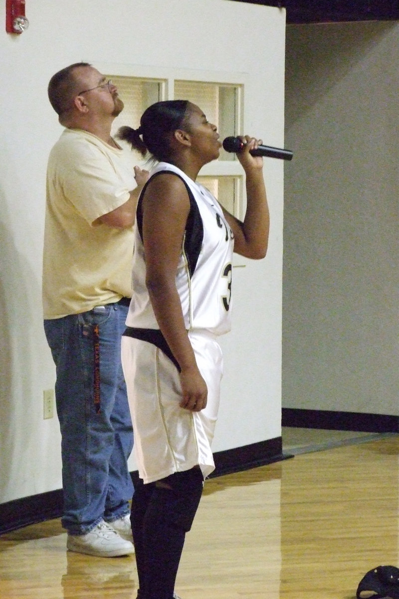 Image: The Star Spangled Banner — Shay-Shay Fleming sang the “Star Spangled Banner” to open the game on Friday night.