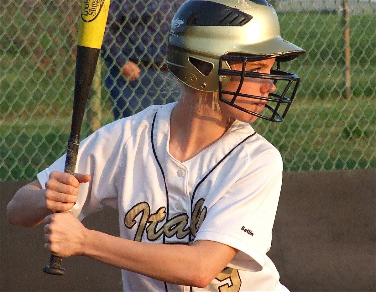 Image: Sierra Harris — Sierra gets ready to drive one back to the pitcher.