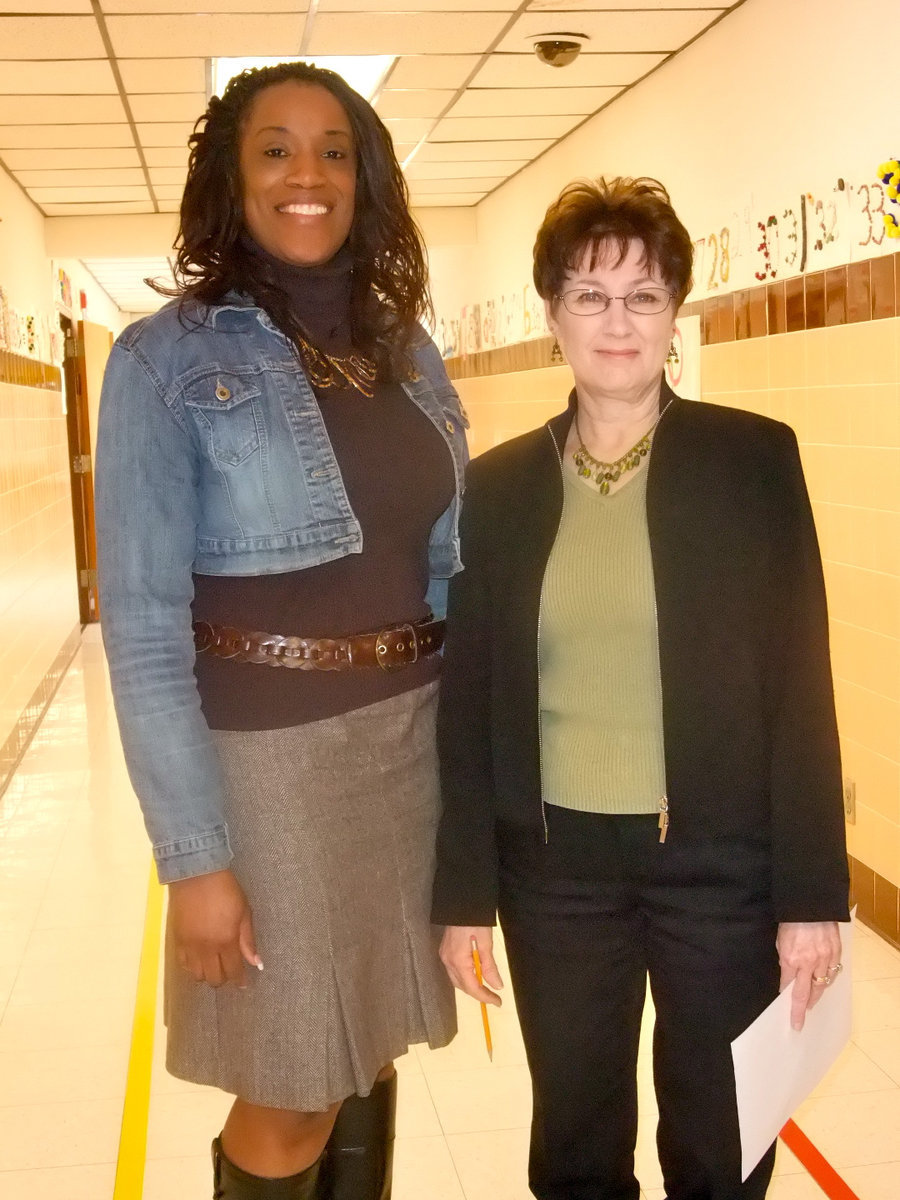 Image: Felicia Burkhalter and Sharon Farmer — Felicia and Sharon work really hard every year to make this reading program a success.