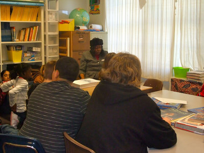 Image: Ida Overton  — Ida Overton has grandchildren at Stafford and loves reading to the students.
