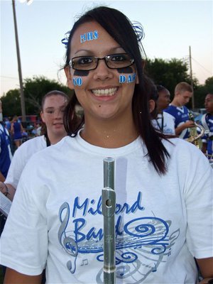 Image: Band together — Milford’s band members join in on the Homecoming fun.