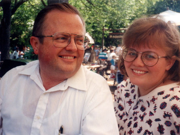 Image: David and Melinda South — Melinda has great memories of growing up with her father.