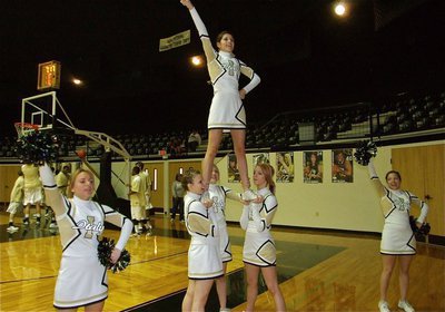 Image: Go, Italy, go! — The Italy High School Cheerleaders help the Gladiators raise their game. Cheering are Mary Tate, Casandra Jeffords, Taylor Turner, Sierra Harris, Morgan Cockerham and Beverly Barnhart in the air.