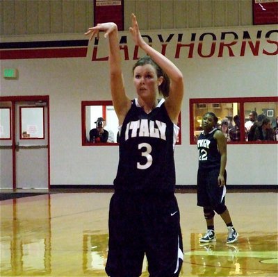 Image: Ro-tation — Kailyn Rossa(3) uses nice form to put in a free-throw during the Axtell game.