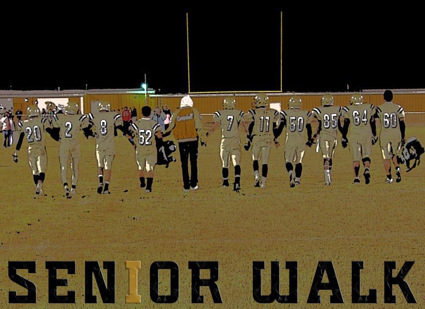 Image: Seniors take their final steps as Gladiator football players — Eleven strong: De’Andre Sephus(20), Heath Clemons(2), Eddie Garcia(8), Jacob Lopez(52), Colton Campbell(3), Kyle Wilkins(7), Jasenio Anderson(11), Ethan Simon(50), Tavarus Griffin(85), Bobby Wilson(64) and De’Andre Rettig(60).