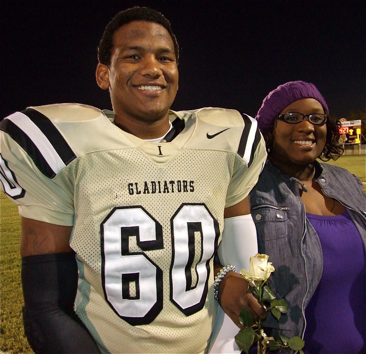 Image: De’Andre Rettig — As a senior, De’Andre brought athleticism to the Gladiators defensive line and personality into the locker room.