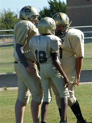 Image: Getting fired up! — A-Team players get fired up before their matchup with Mildred.