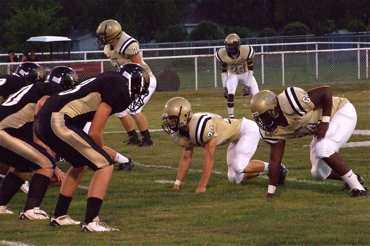 Image: Remember their names — Gladiators Kyle ‘K-Wil’ Wilkins(7), Chase ‘Herc’ Hamilton(24), Corrin ‘So Icey" Frazier(25) and Bobby ’B-Wil’ Wilson(64) certainly have colorful nicknames but it’s their hard-hitting style that Hubbard won’t soon forget.