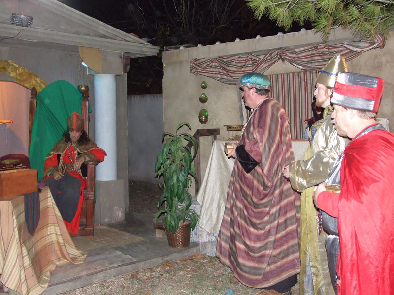 Image: Bethlehem Revisited — The Wisemen visit the Tax Collector in Bethlehem Revisited.  The journey back in time is the first two weekends in December-a wonderful family time event.