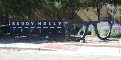 Image: Charles Hardin “Buddy” Holly — The Buddy Holly Center is designed to provide programs and exhibits on Texas music, contemporary visual arts and helps the public to discover art through music.  Buddy was born in Lubbock in September 1936.