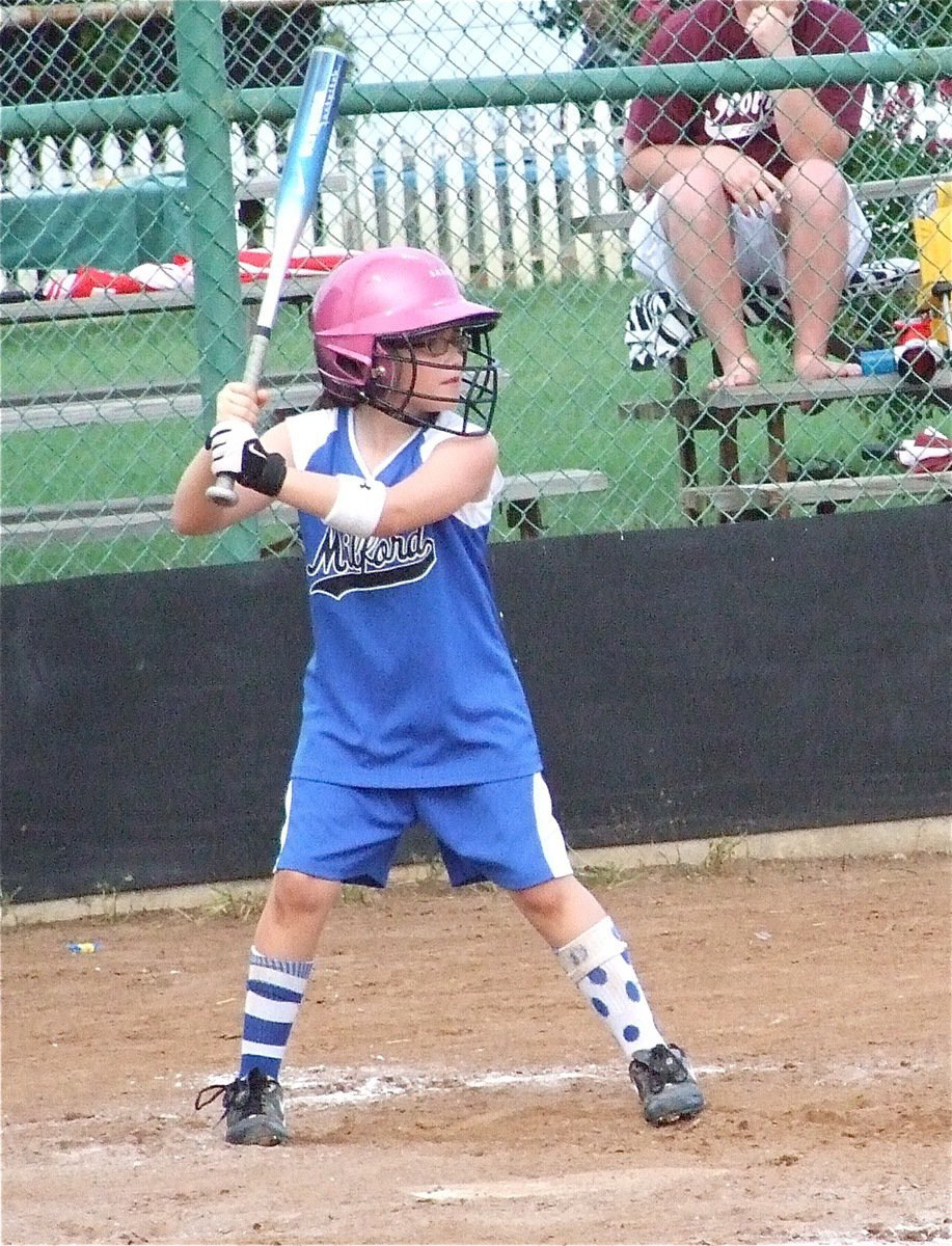 Image: Sarah Sanders — Sarah Sanders bat would play a key role in Milford’s ultimate district championship victory.