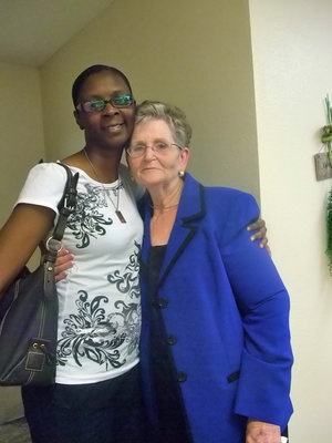 Image: Veronica Sears and Marie — Veronica Sears (employee) said, “Miss Marie is a great lady, she alway is encouraging and we are going to miss her dearly, she has been a great asset not only to this company but to lots of people as well.”