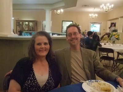 Image: Donna Cates and Dr. John — Donna Cates and Dr. John Arkusinski enjoying the celebration.