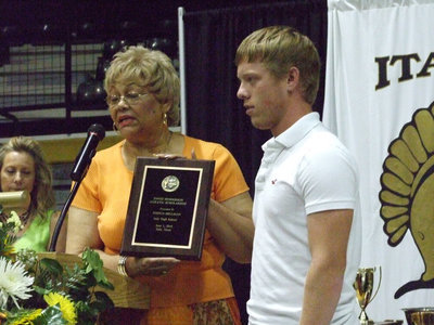 Image: Strong in character — The David Henderson Award was received by Josh Milligan.