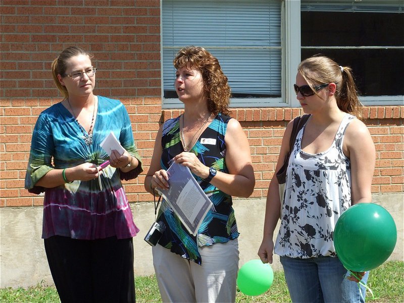Image: Proud mom — Cynthia Nance, Shelley’s mother, bravely hosted the Shelley Nance Memorial Garden dedication but had her two oldest daughters, Rachel David and Shauna Nance, nearby for support.