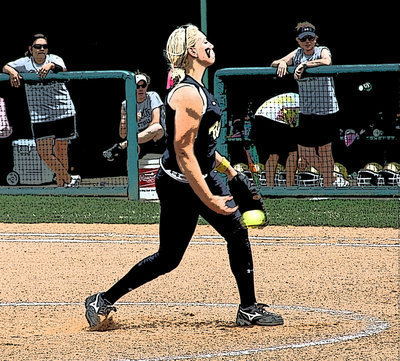 Image: ARMazing! — Megan Richards will lead the Lady Gladiators as a junior next season as far as her amazing right arm can carry them.