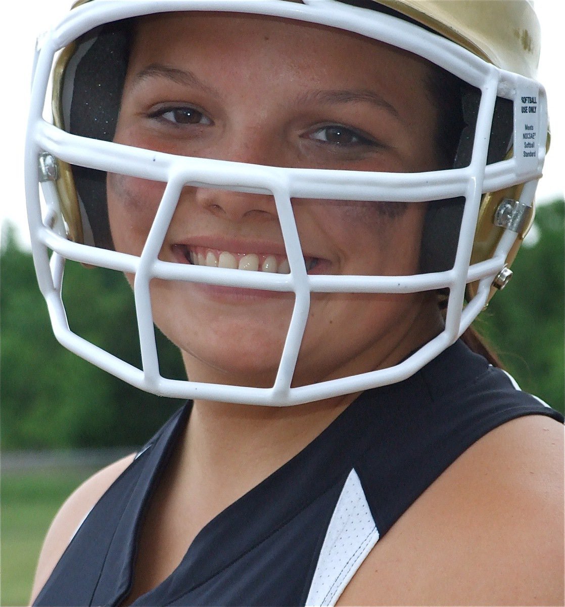 Image: Behind the mask — Cori jeffords helps lead the Lady Gladiators to a win over the Dawson Lady Bulldogs.