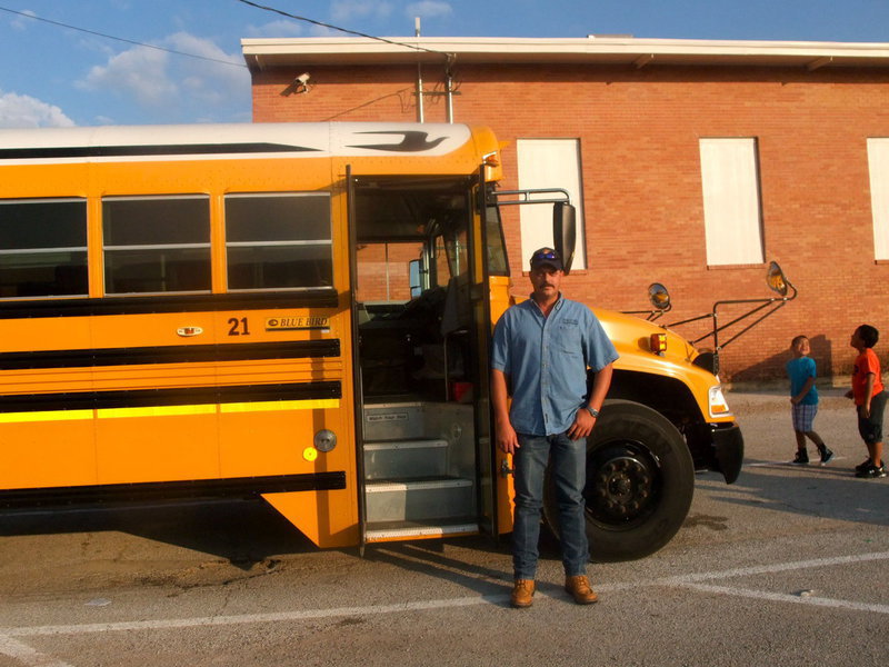 Image: Bobby McBride — Bobby McBride (school bus driver) helped the students evacuate the bus.