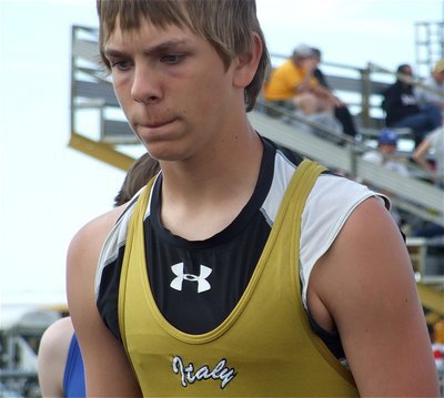 Image: Hopkins hopes — Cole Hopkins hopes for a strong finish in his track event.