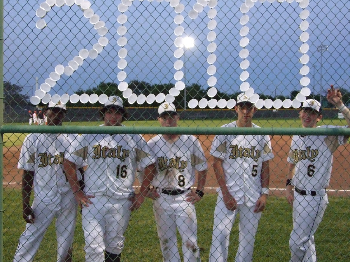 Image: Here they come — Varsity seniors had a bittersweet moment on Friday night.  This was the last game of their senior career at Davidson Field.