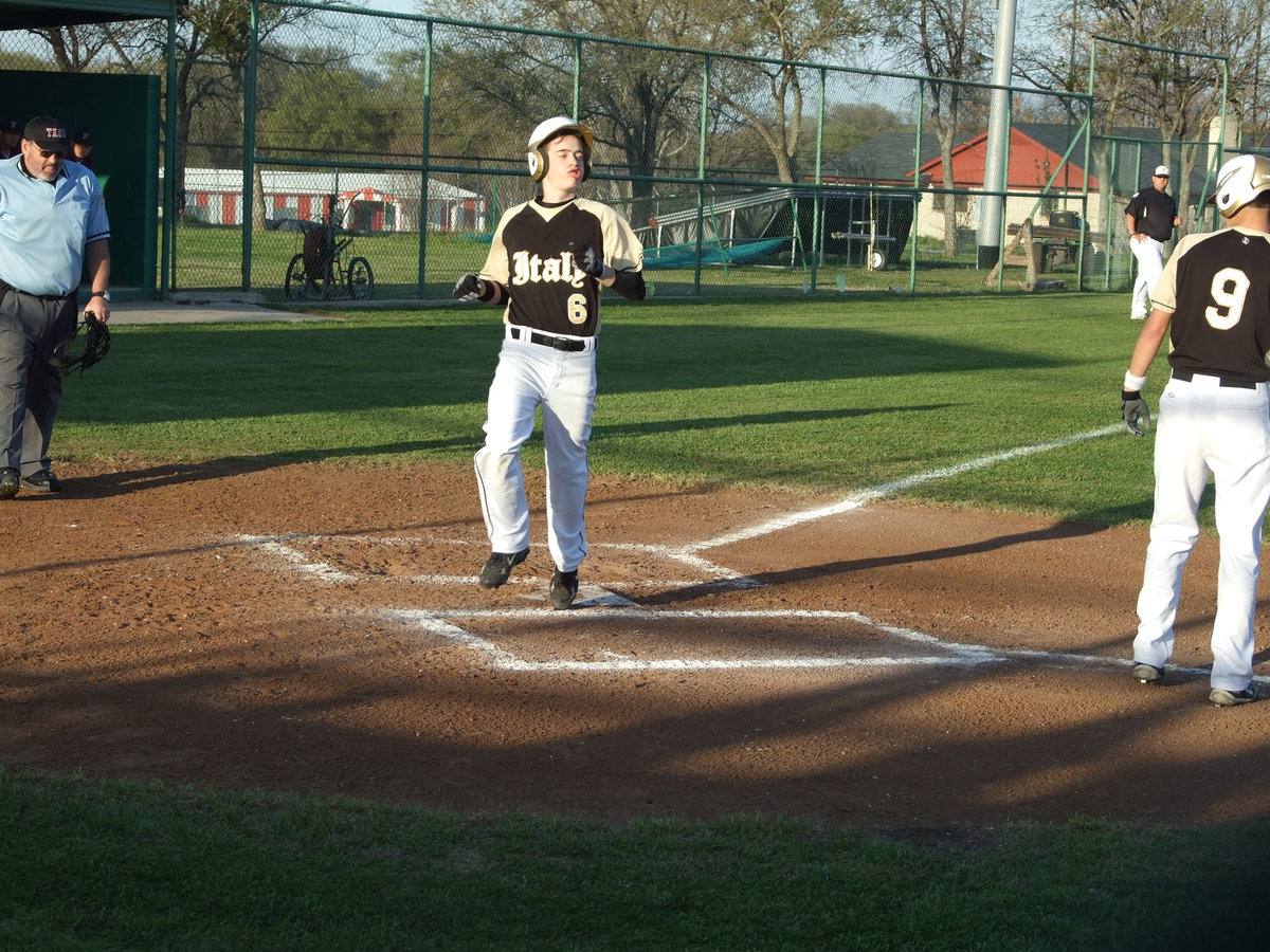 Image: Ok, Dan, it’s your turn — Senior Dan Crownover is ready to mark another one on the board.