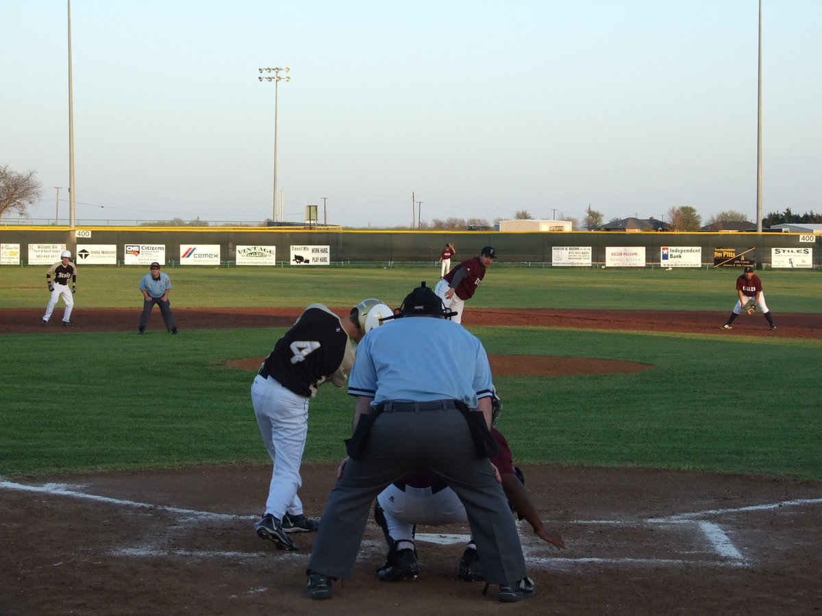 Image: DeMoss uses aggression on the ball — Alex DeMoss worries the Eagles when he hits the ball.