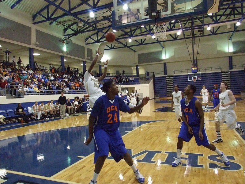 Image: Isaac fouled — John Isaac(10) gets fouled by Gateway’s big man and earned a trip to the free throw line to help Italy earn a trip to regionals in Abilene.