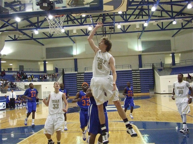 Image: Colton scores — Colton Campbell(5) puts in 2 of his 12-points in the big game.