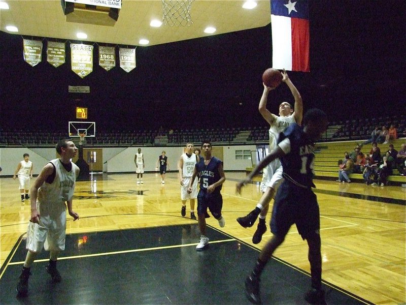 Image: Brandon’s balling — Brandon Souder(11) falls back to get the shot to fall in.