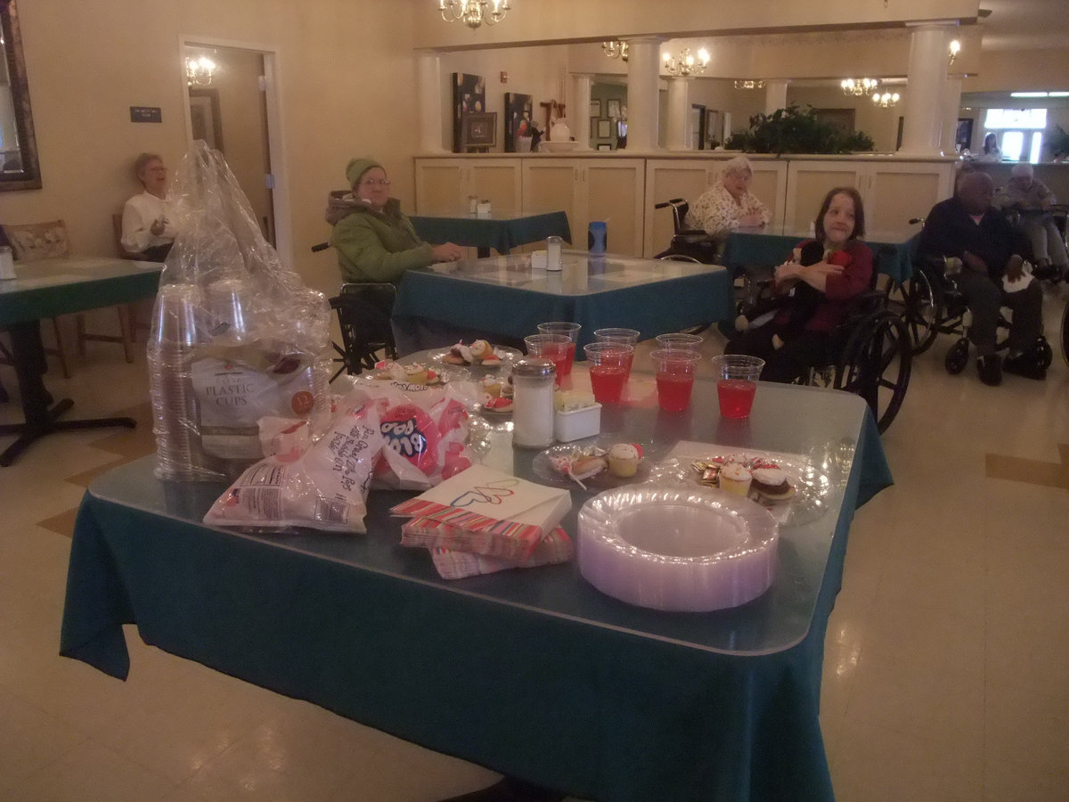 Image: Party Fixins’ — Cake, cookies and candies make for a good Valentines party.