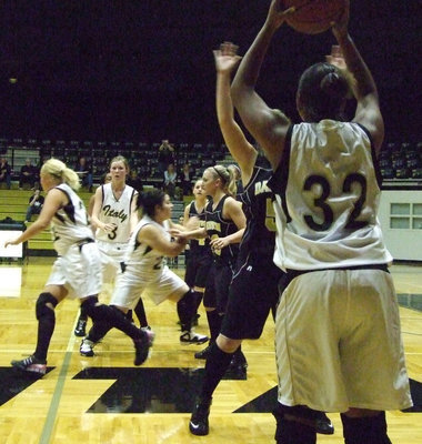 Image: Fast Break! — #32 Shay Fleming searches for the catch.