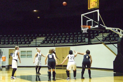 Image: Free Throw In — Kaitlyn Rossa #3 handed the Gladiators 6 points Tuesday night.