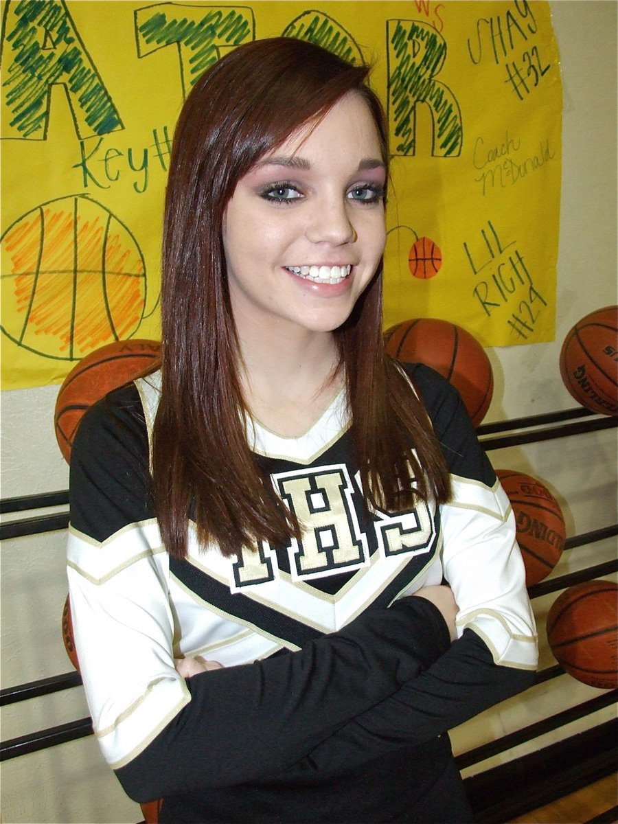 Image: Drew Windham — IHS Cheerleader Drew Windham is all smiles on “Parent Night.”