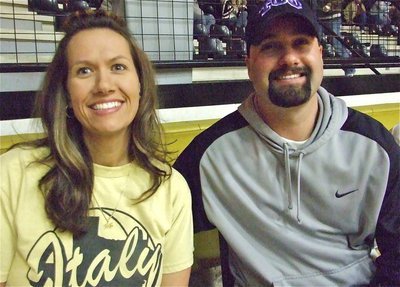 Image: Casey and Shawn — Casey and Shawn Holden are enjoying “Parent Night” while watching their son Jase Holden and his teammates win over Grand Prairie Advantage.