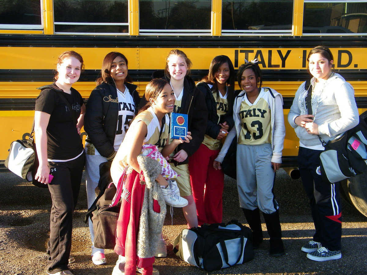 Image: IJH Lady Gladiators – 8th grade — (L-R): Jesica Wilkins, Ashley Harper, Ryisha Copeland, Taylor Turner, Bernice Hailey, Kendra Copeland, Monseratt Figeuroa