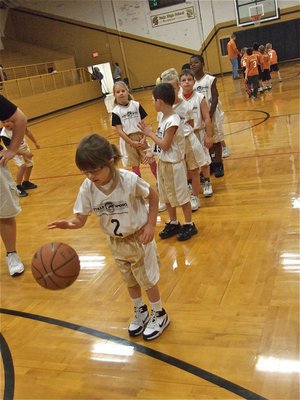 Image: Catie gets ready — Catie South(2) gets ready to practice her jump shot.