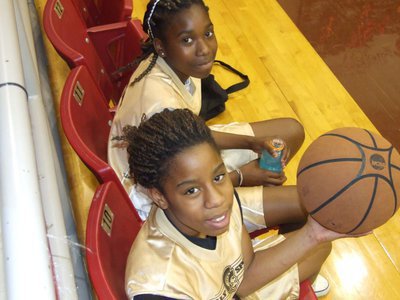 Image: Raven and Janae — Friends and teammates Raven Harper and Janae Robertson help their team start the season 1-0.